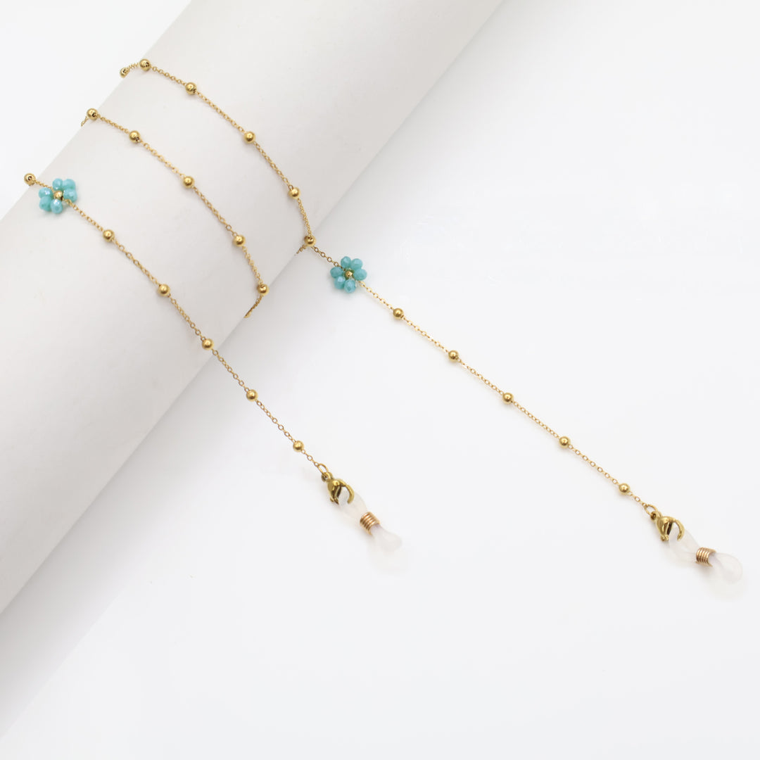 Floral Bead Eyewear Chain Bowlift