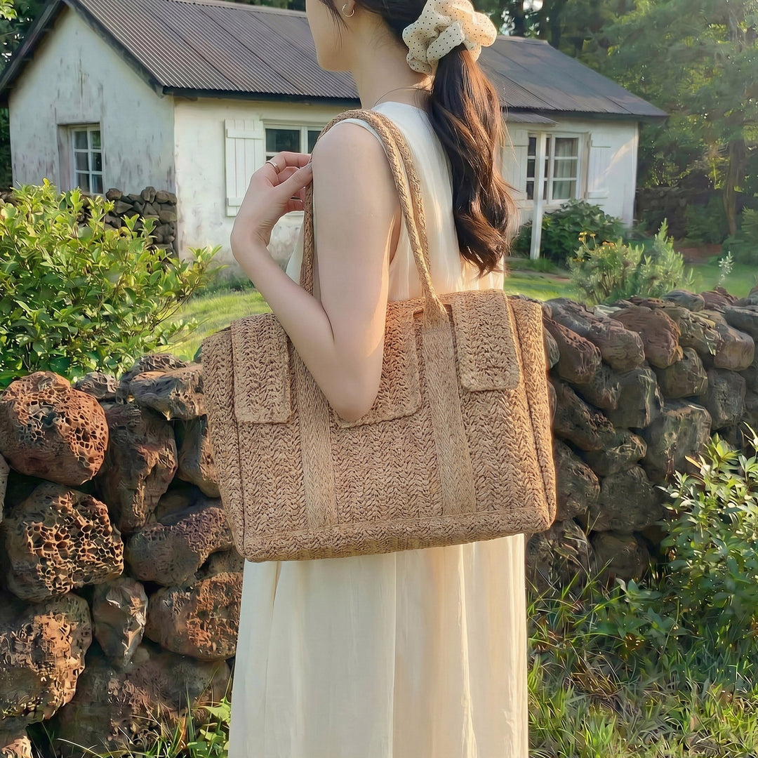 Large Handwoven Shopping Bag Bowlift