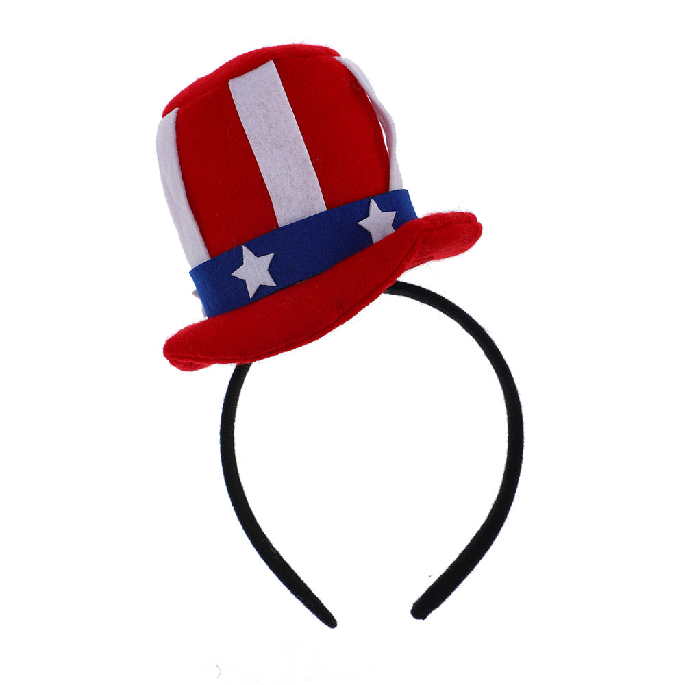 Unisex nan more patriotic mini cylinder headband for carnival and themed parties Bowlift