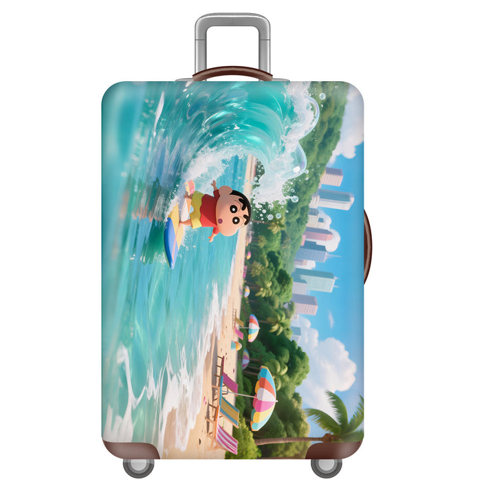Unisex hard-shell suitcase with cheerful dinosaur motif Bowlift