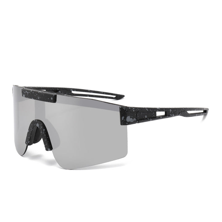 Unisex Sporty Oversized Shield Sunglasses Bowlift