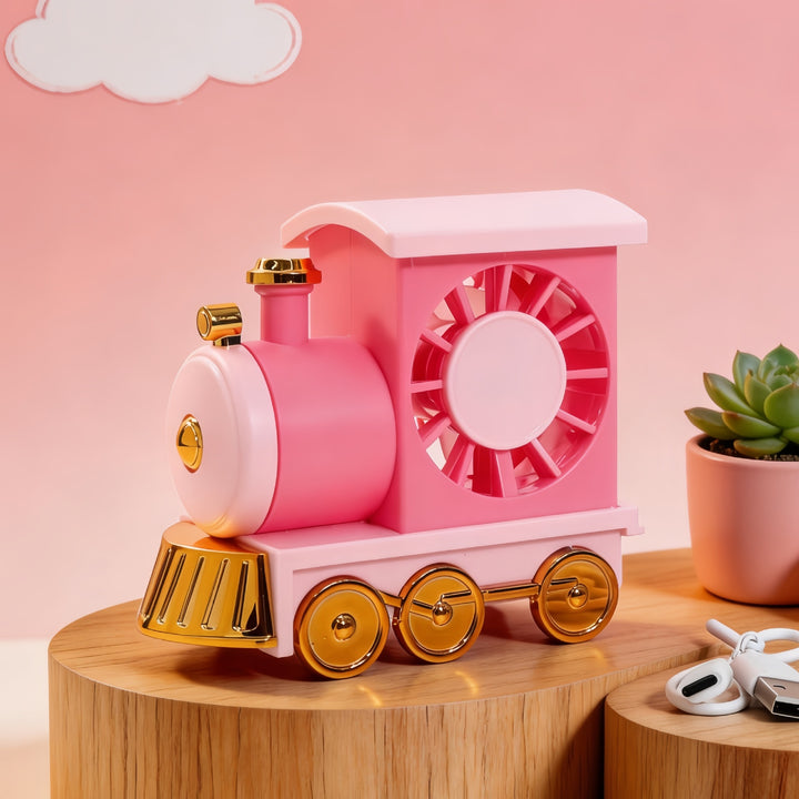 Ladies USB Desk Fan with Cute Animal Design Bowlift