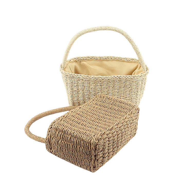 Handcrafted basket bag with sturdy carrying handle Bowlift
