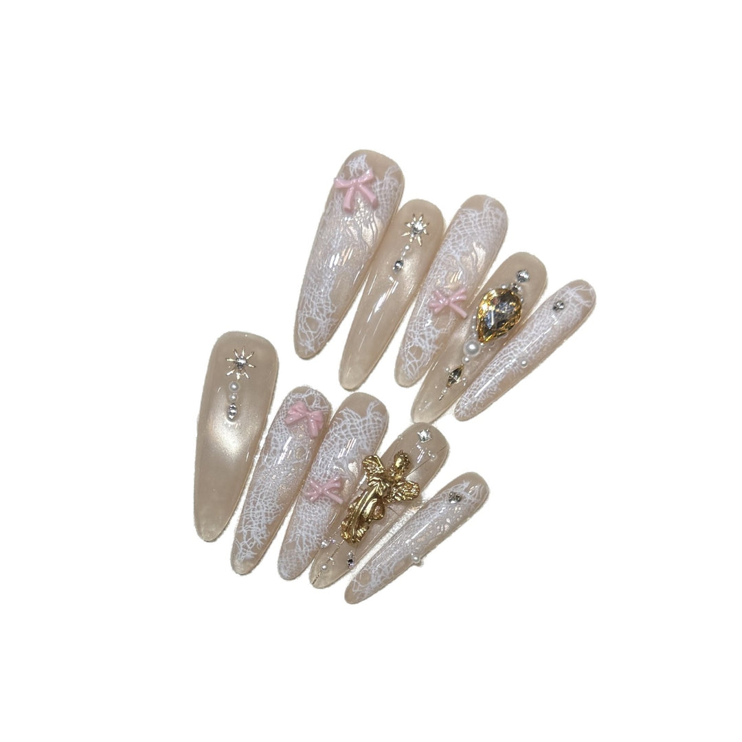 Decorative Press-On Nail Tips Bowlift