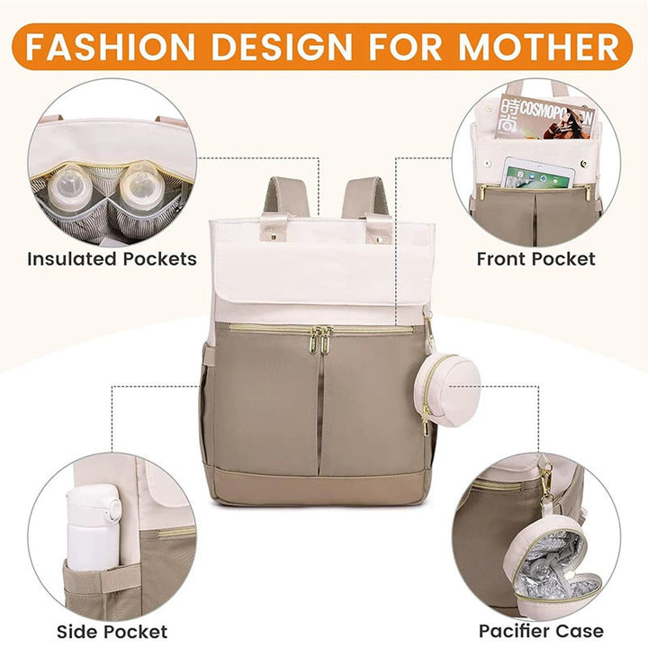 Multifunctional handbag with detachable backpack straps Bowlift