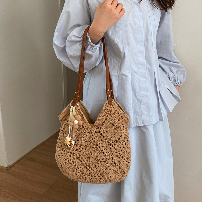 Handcrafted Macrame Shopper Bag Bowlift