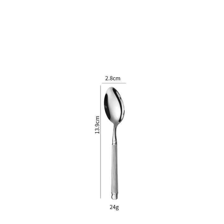 Elegant dessert spoon with exclusive surface design Bowlift