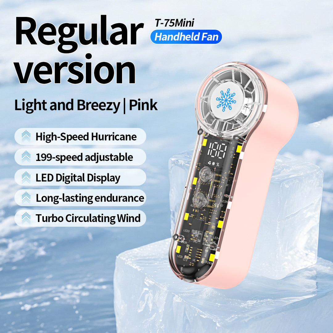 Women's portable high-speed mini hand fan Bowlift