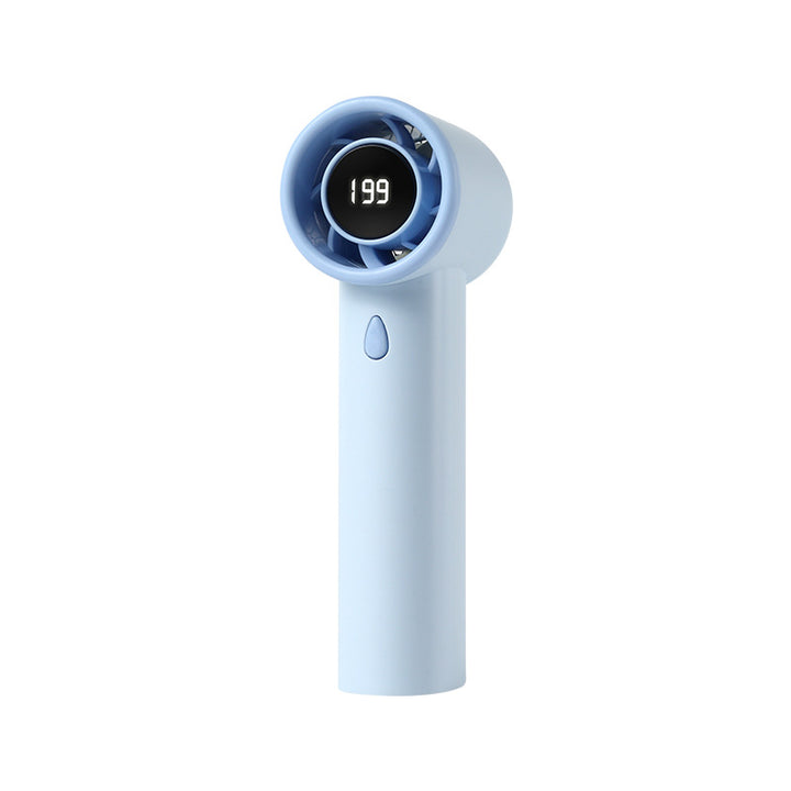 Ladies Portable Hand Fan with Digital Speed Display Bowlift