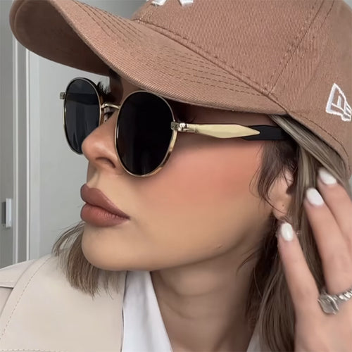 Vintage Inspired Round Frame Sunglasses Bowlift