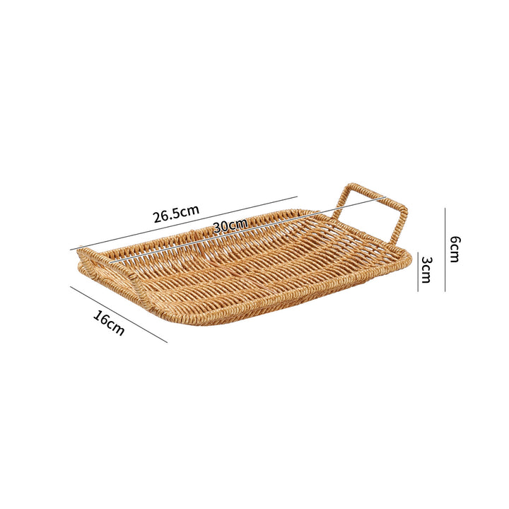 Home Decorative Woven Serving Tray Bowlift