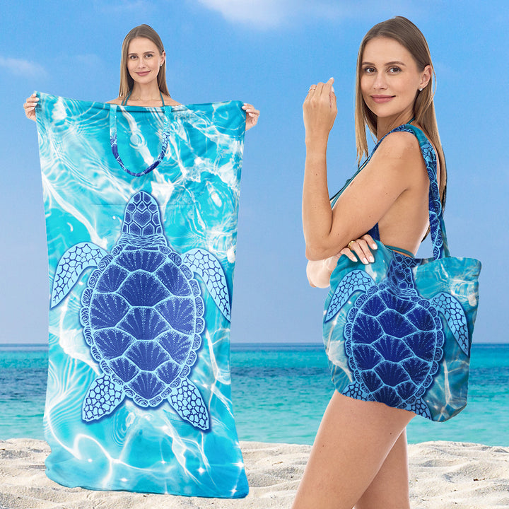 Tote bag with integrated towel Bowlift