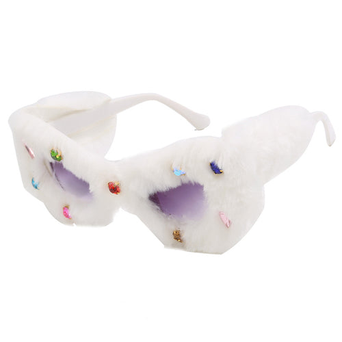 Women striking, padded sunglasses with decorated frame Bowlift