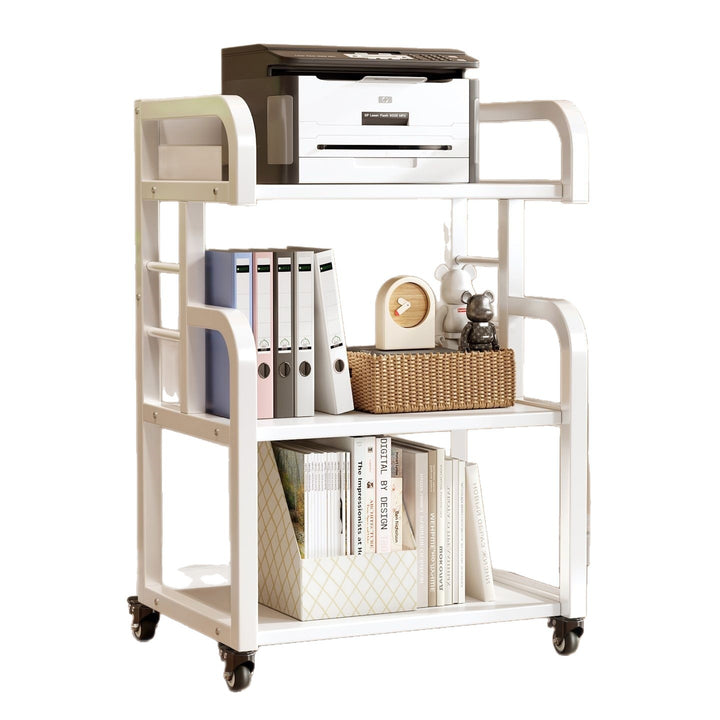 Multifunctional wooden cart with shelves and drawers Bowlift