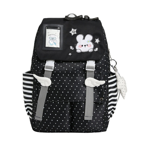 Adorable Plush Bunny-Themed School Backpack Bowlift
