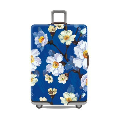 Tropical Leaf Print Hard Shell Luggage Bowlift