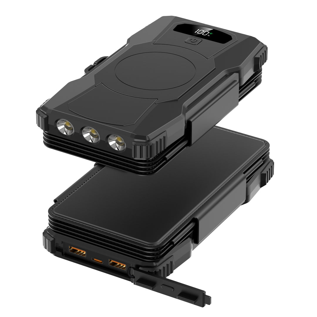 High-performance solar power bank with integrated LED lighting Bowlift