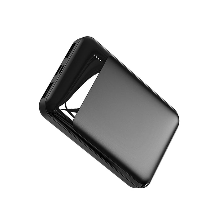 Portable power bank with integrated charging cable and fast charging function Bowlift