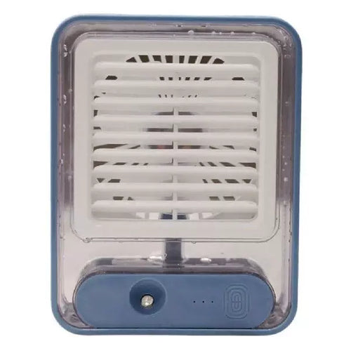 Unisex one size compact USB microclimate cooler and whisper-quiet table fan with transparent water tank and adjustable louver Bowlift