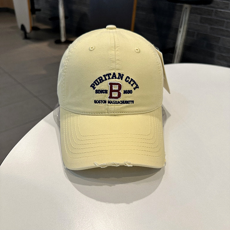 Men's Vintage-Inspired Embroidered Baseball Cap Bowlift
