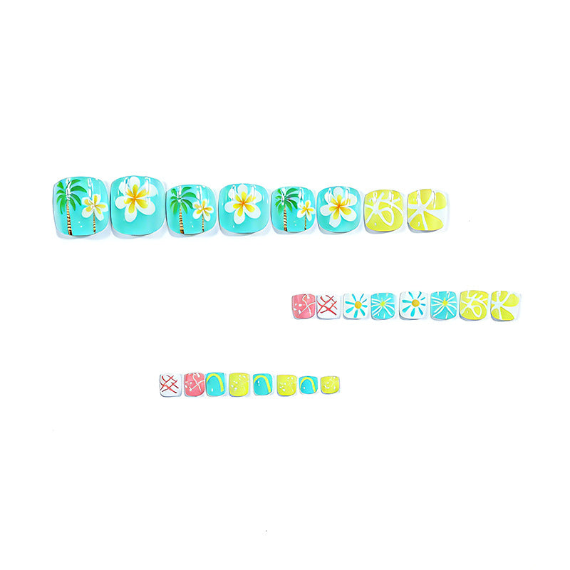 Tropical Beach-Themed Nail Art Bowlift