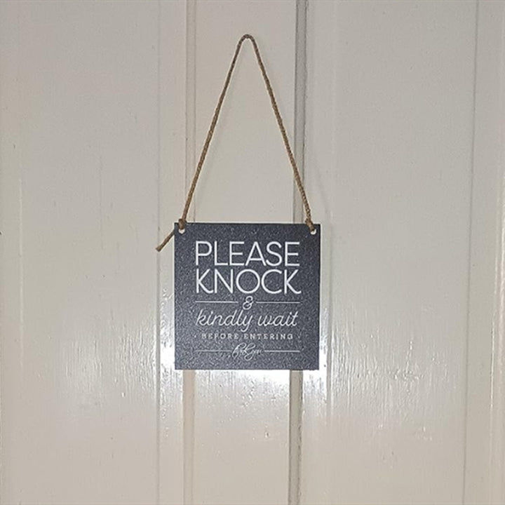 Double-Sided Hanging Door Sign