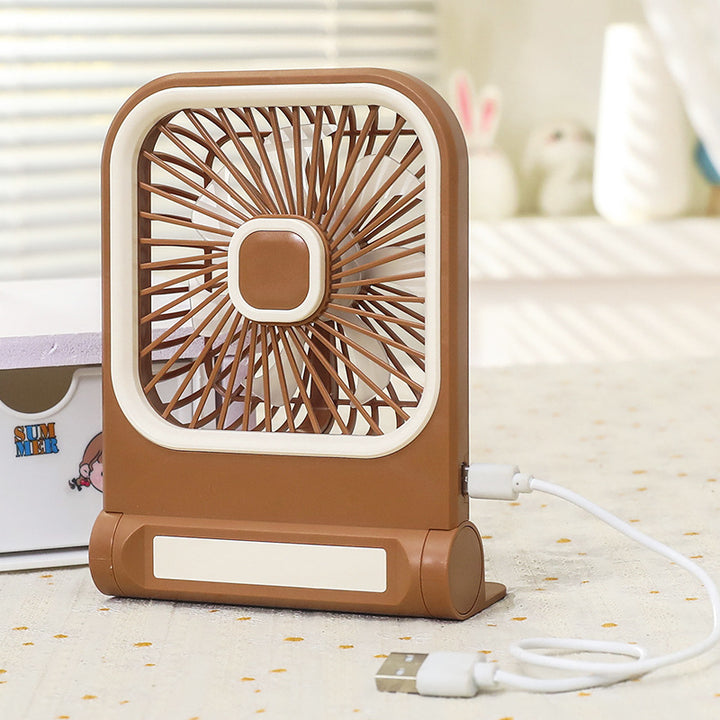 Ladies Portable Table Fan with Cat Design Bowlift