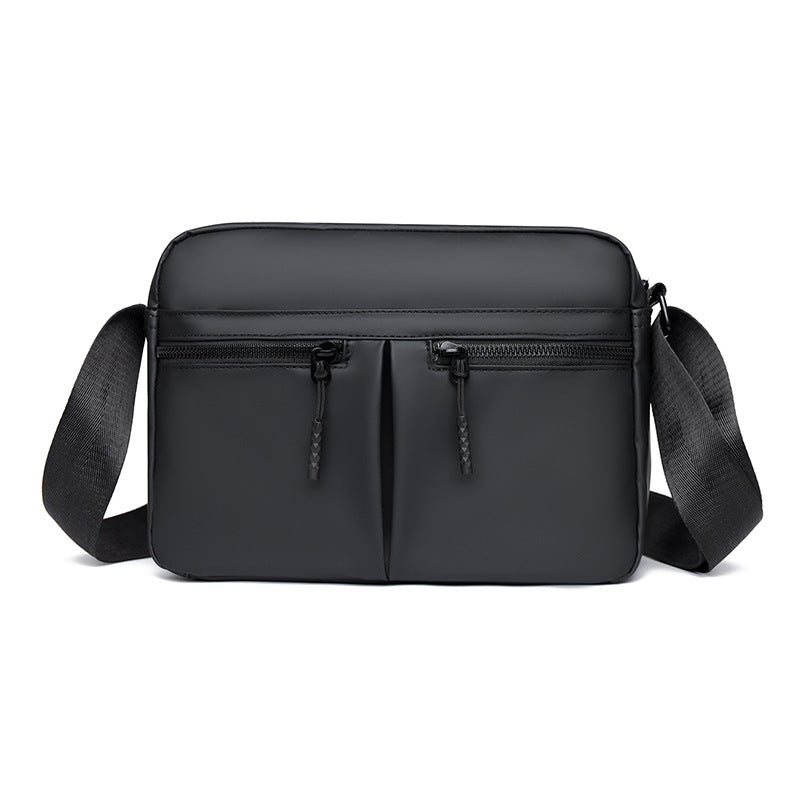 Sleek Dual-Zippered Utility Crossbody Bag Bowlift