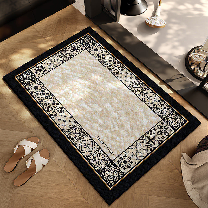 Checkerboard Patterned Entryway Mat Bowlift