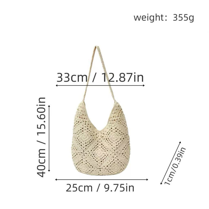 Shoulder bag with unique crochet pattern Bowlift