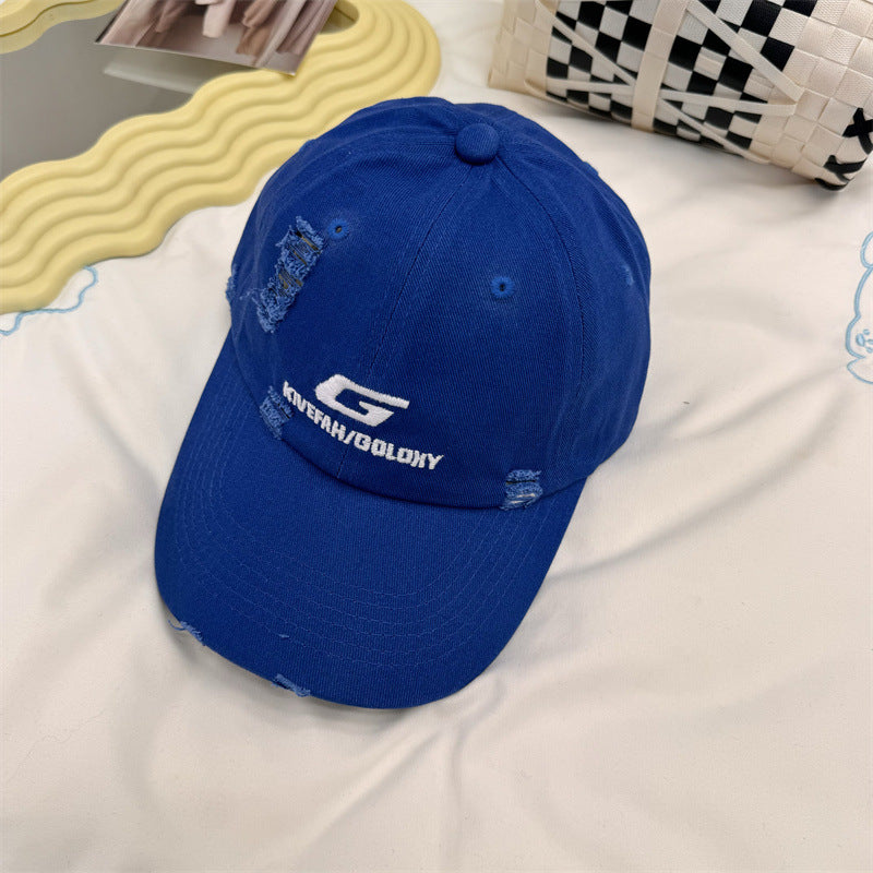 Men's Distressed Casual Baseball Cap Bowlift