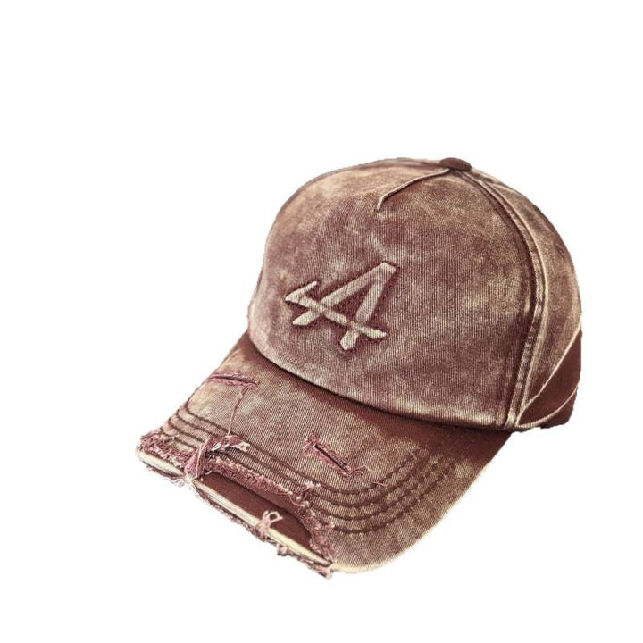 Women's Distressed Vintage Style Baseball Cap Bowlift