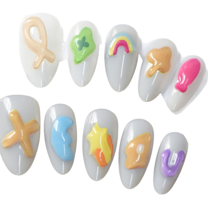 Artistic Gel Nail Art Design Bowlift