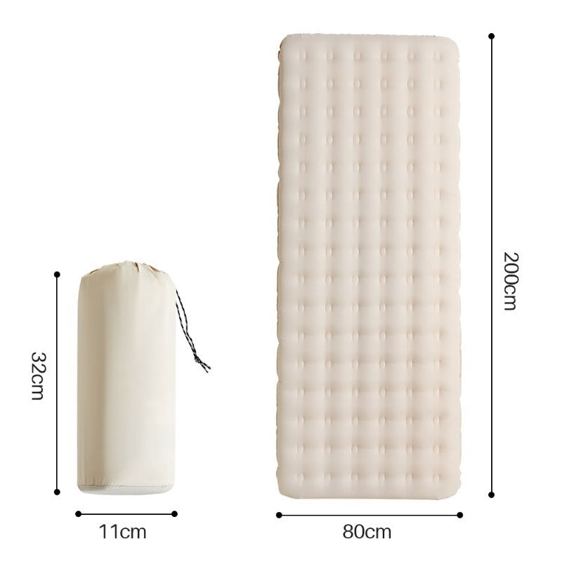 insulated lightweight inflatable camping sleeping pad with quilted tufted top Bowlift