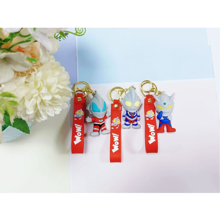 Unisex keychain made of flexible silicone with unique character design Bowlift