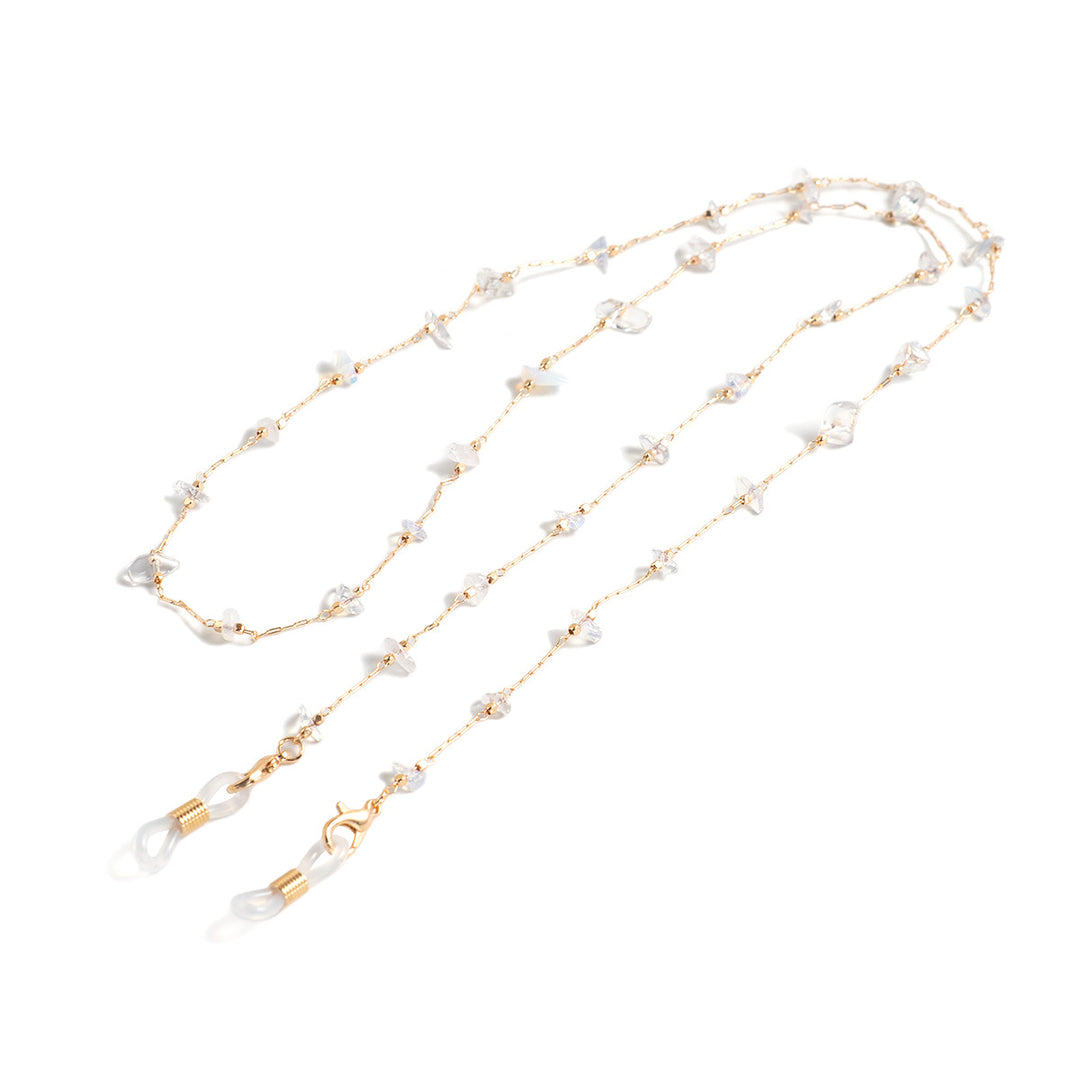 Delicate Gemstone Bead Eyewear Chain Bowlift