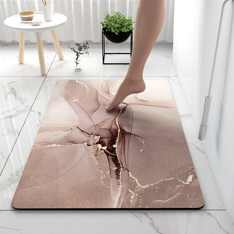 Soft Touch Marble Bath Mat Bowlift