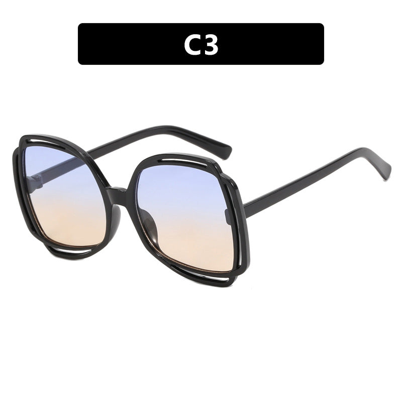 Women's oversized sunglasses in stylish retro design Bowlift