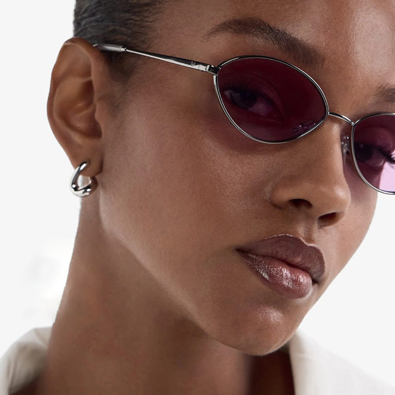 Ladies' fashionable sunglasses with oval design and polarized lenses Bowlift