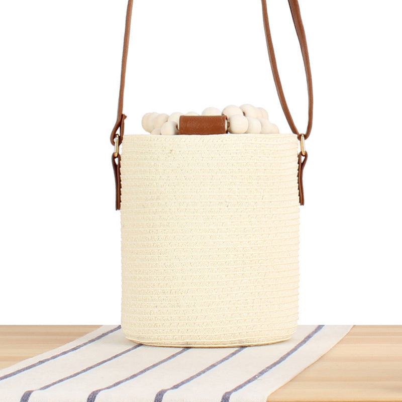 Handbag Made of Woven Natural Material Bowlift