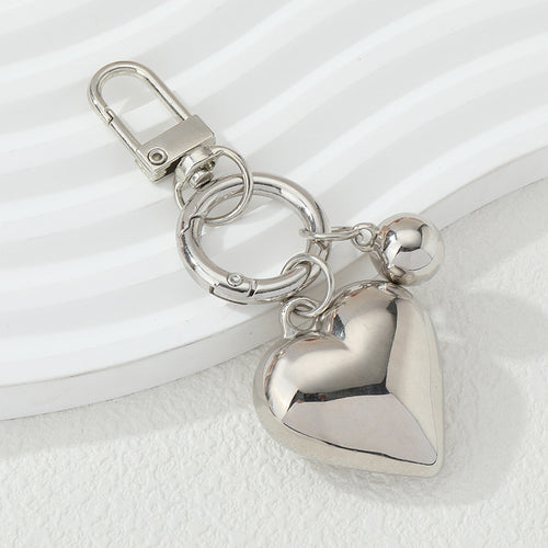 Heart-Shaped Charm Keychain Bowlift