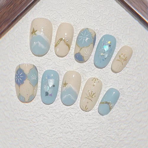 Themed Nail Art Press-On Set