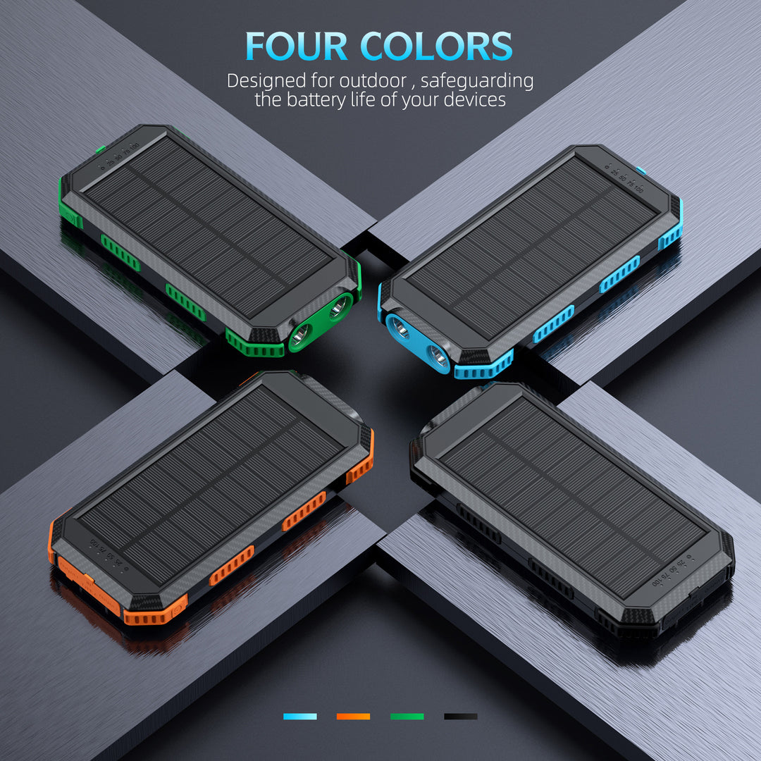 Solar-powered power bank with integrated compass and LED lighting Bowlift