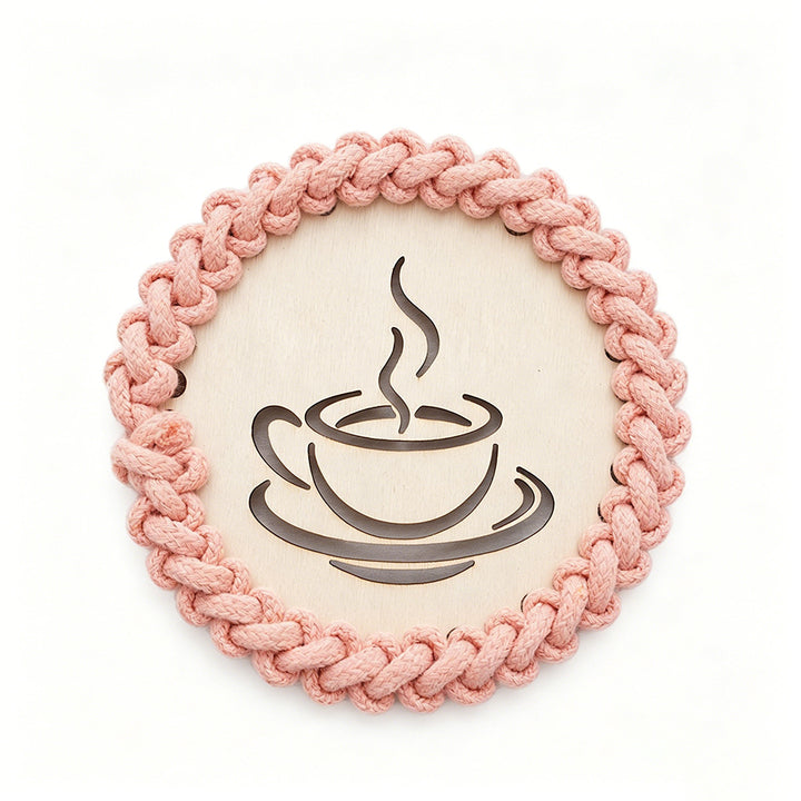 Decorative Macrame Coffee Cup Coaster Bowlift