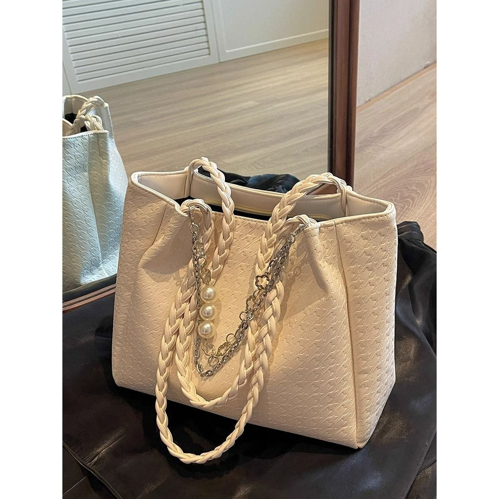 Chic Braided Handle Tote Bowlift