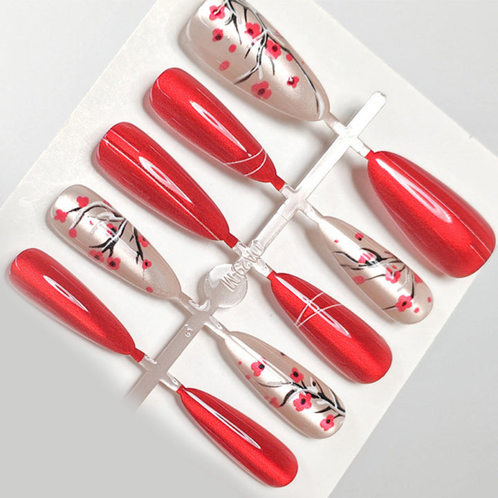 Artistic Cherry Blossom Press-On Nail Set Bowlift 1788157506