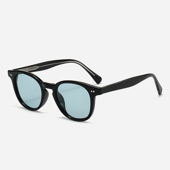 Women's Round Sunglasses with Stylish Pattern and UV Protection Bowlift