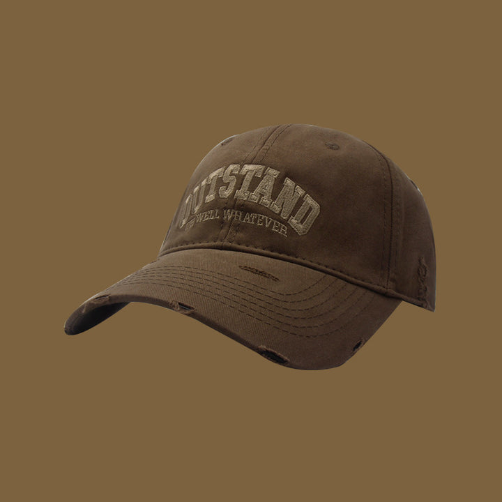 Unisex Distressed Casual Cap Bowlift