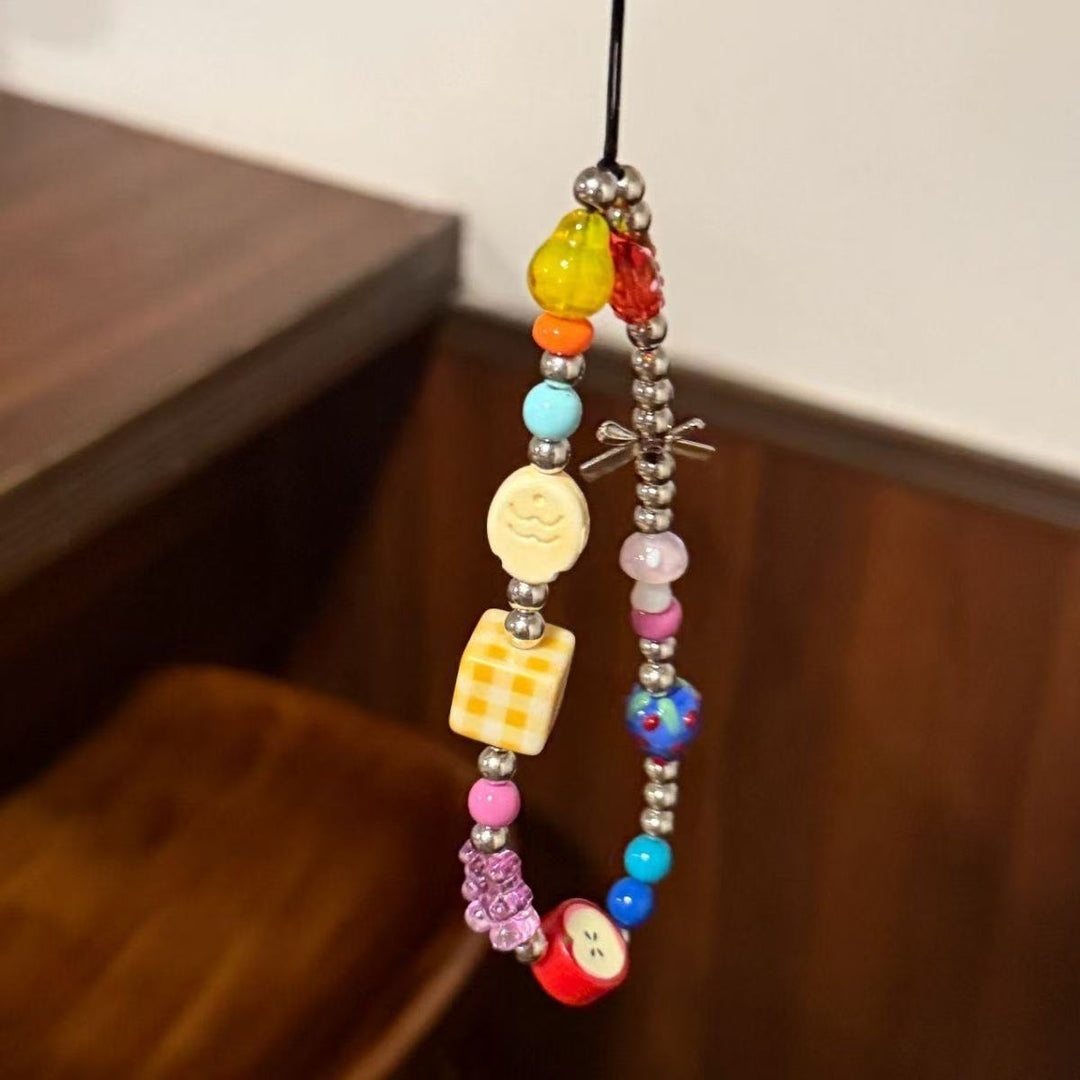 Colorful Beaded Charm Phone Strap Bowlift 1790135100