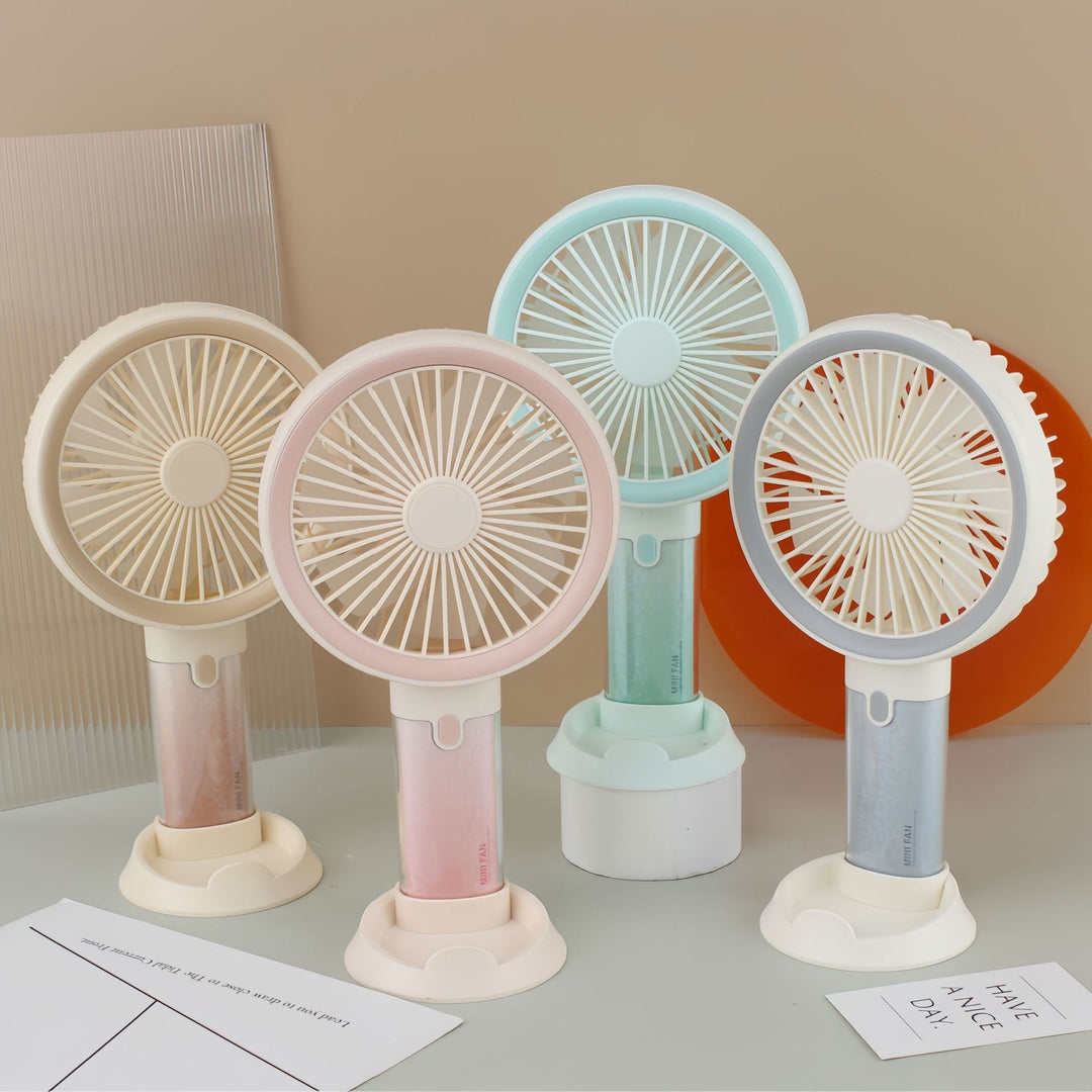 Women's Portable Handheld Fan with Spray Function and Ergonomic Design Bowlift